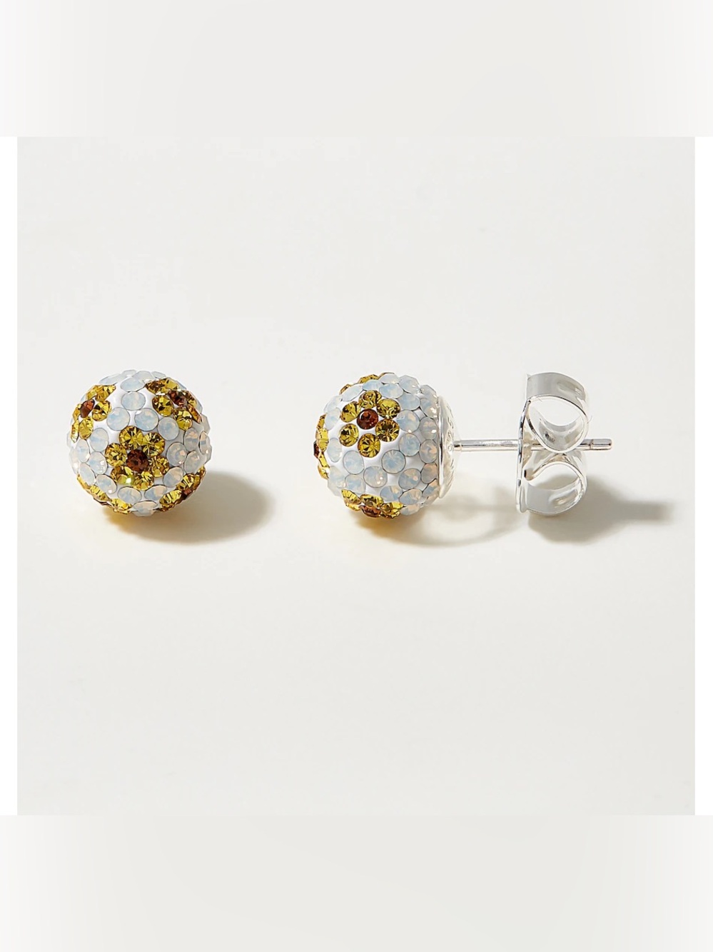 Beautiful like new Hillberg and berk 10mm sparkle ball earrings